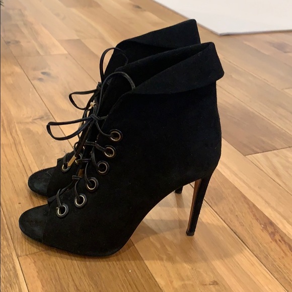 Aquazzura Black Suede Heels - Picture 3 of 5